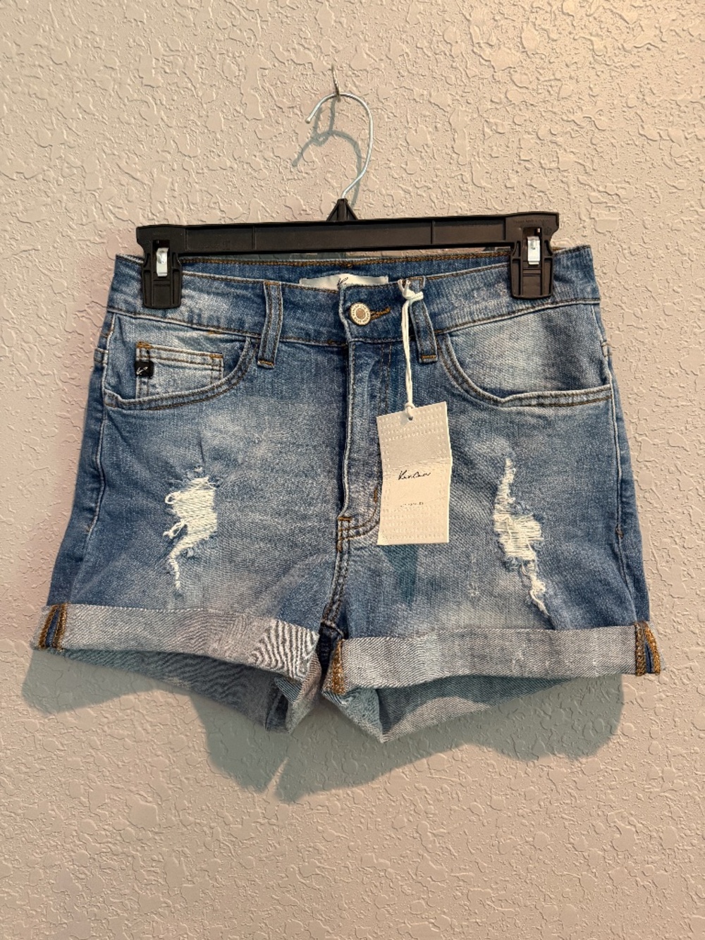 NWT Kancan Cuffed Jean Shorts - Size 5